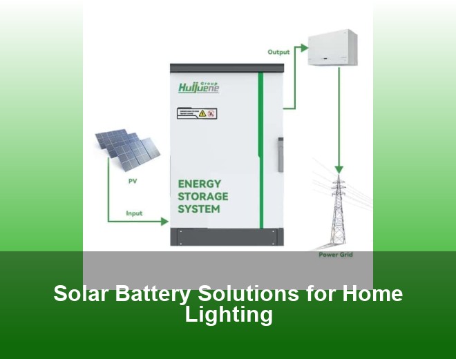 Solar Battery Solutions for Home Lighting